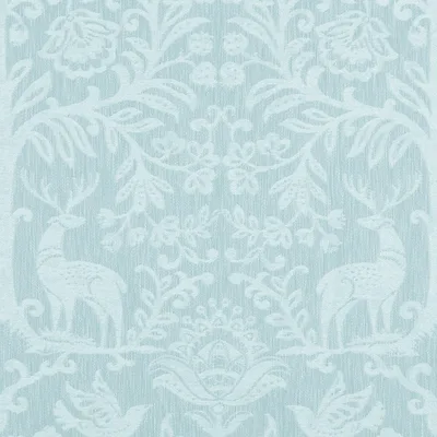 Oh Deer in Serenity, a patterned woven fabric in polyester and cotton. Ideal for drapery, pillows, bedding and light upholstery. Shop samples online